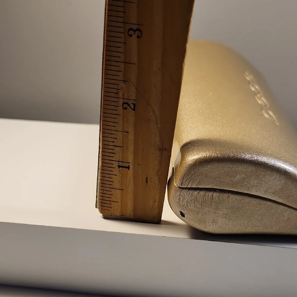 Bebe‎ Shimmering Gold Clamshell Glasses Case